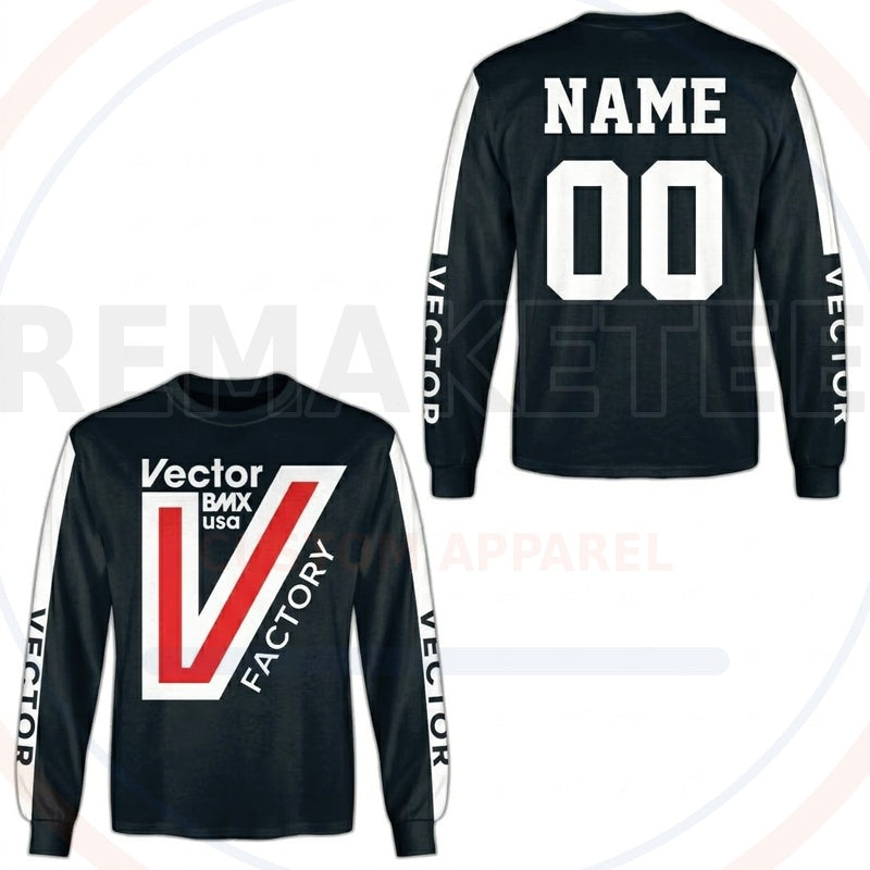 RemakeTee Vector Custom Vintage Retro BMX Racing Jersey 751
