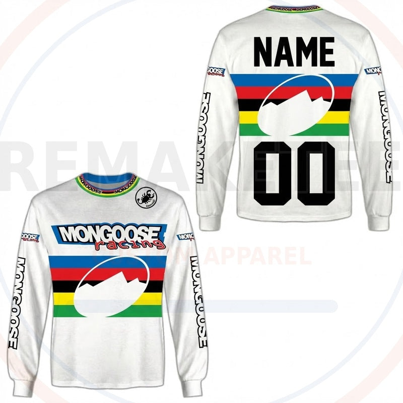 RemakeTee Mongoose Custom Vintage Retro BMX Racing Jersey 515