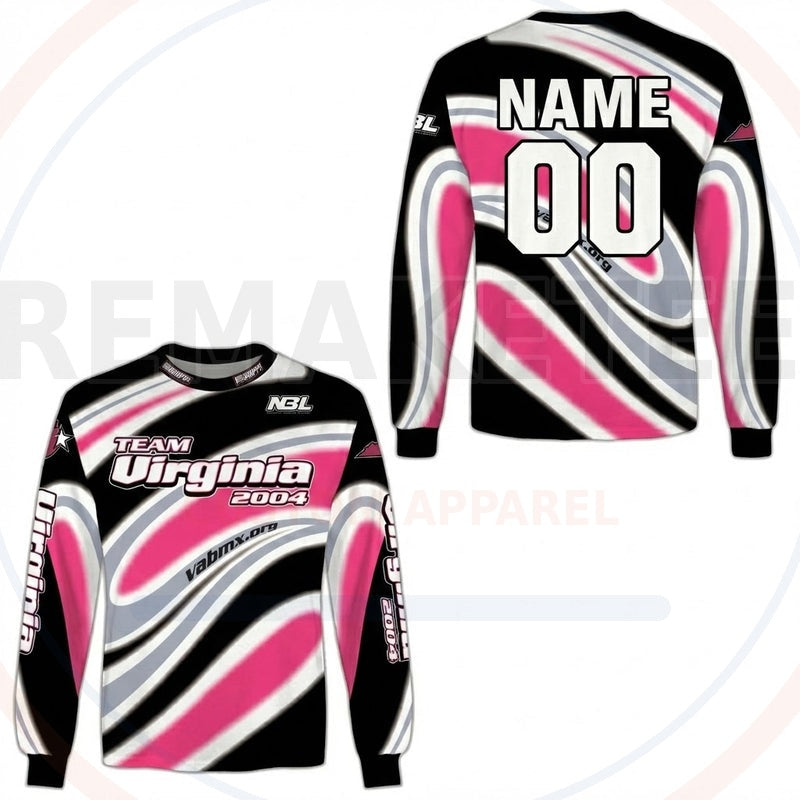 RemakeTee Virginia Custom Vintage Retro BMX Racing Jersey 520
