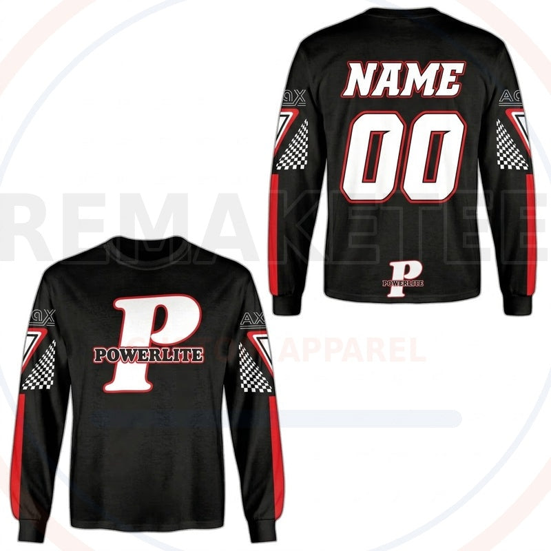 RemakeTee Powerlite Custom Vintage Retro BMX Racing Jersey 808