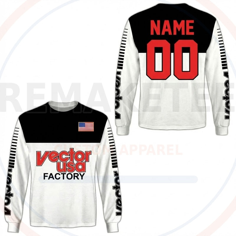 RemakeTee Vector USA Custom Vintage Retro BMX Racing Jersey 561