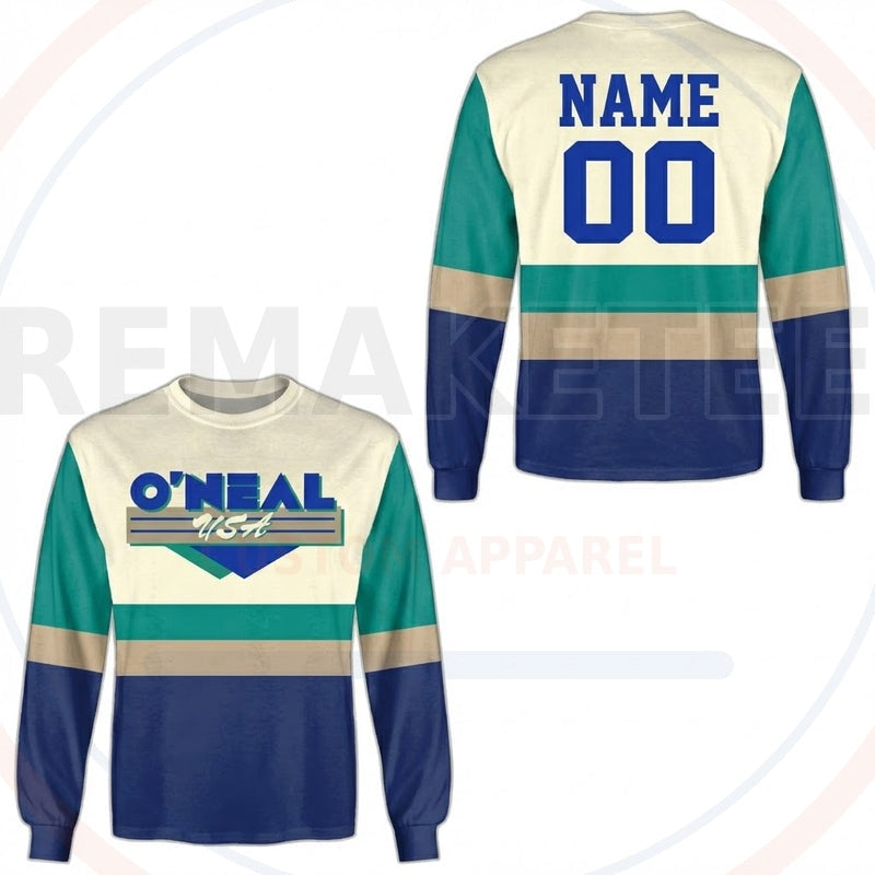 RemakeTee O'neal Custom Vintage Retro BMX Racing Jersey 531