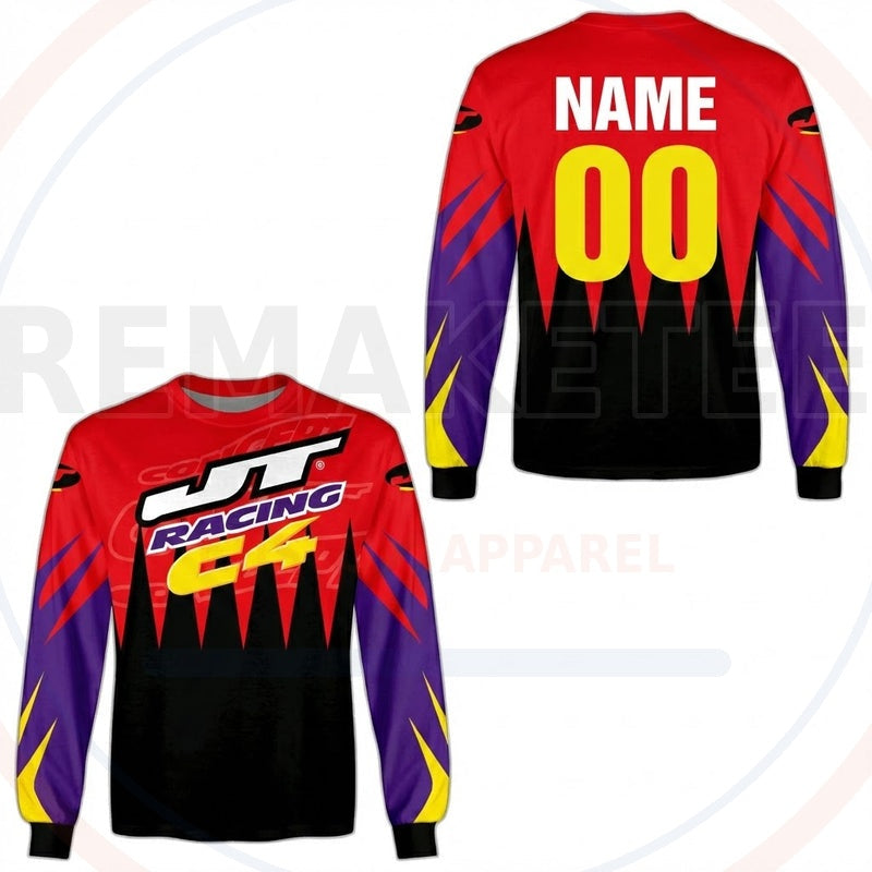 RemakeTee JT Custom Vintage Retro BMX Racing Jersey 525