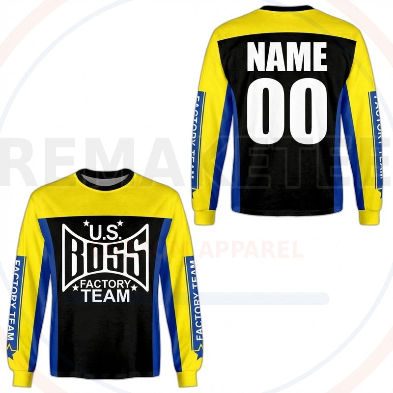 RemakeTee BOSS Custom Vintage Retro BMX Racing Jersey 528