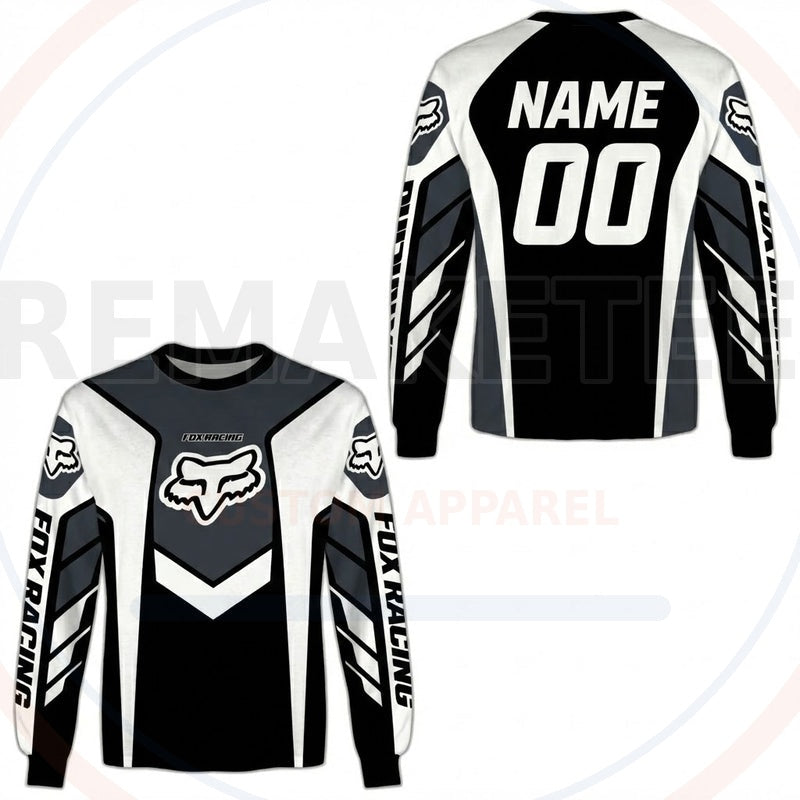 RemakeTee Fox Custom Vintage Retro BMX Racing Jersey 608
