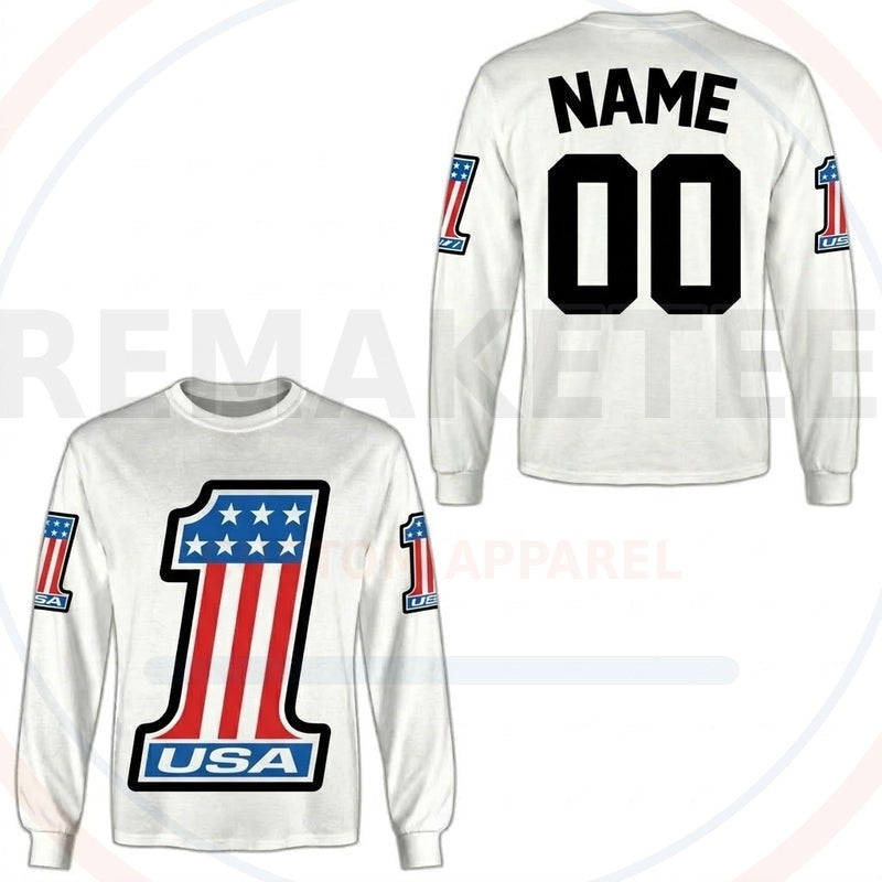 RemakeTee USA Custom Vintage Retro BMX Racing Jersey 744