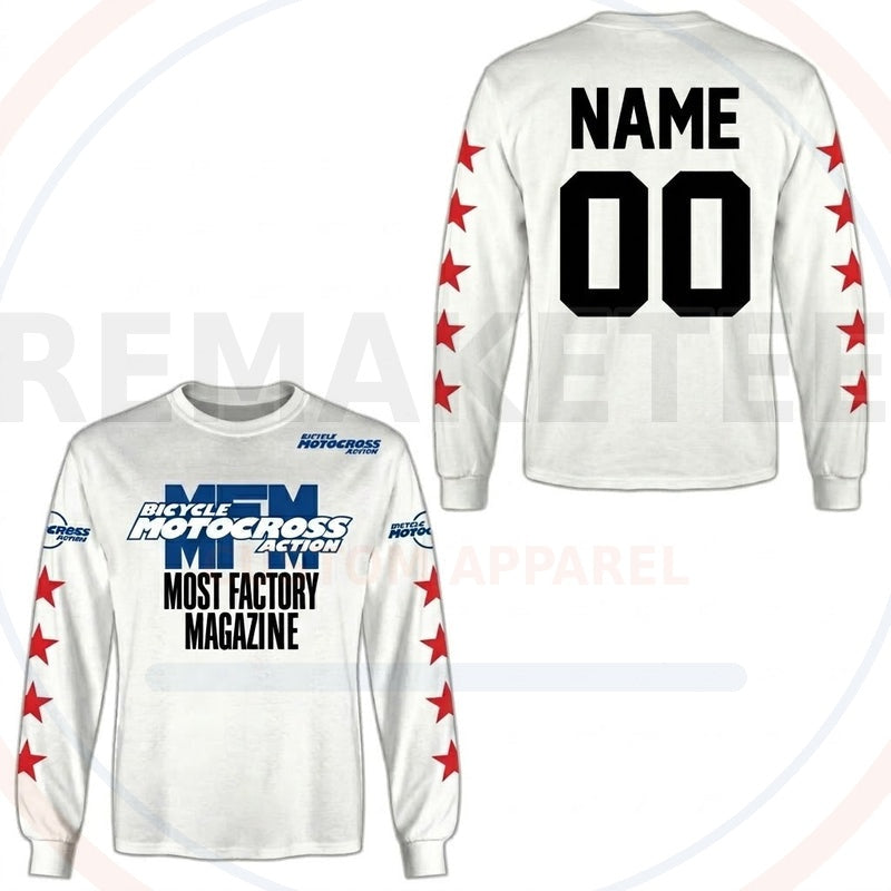 RemakeTee MFM Custom Vintage Retro BMX Racing Jersey 745