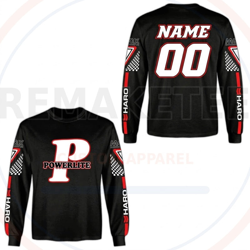 RemakeTee Powerlite Custom Vintage Retro BMX Racing Jersey 810