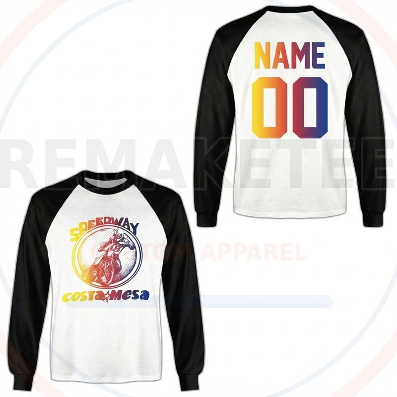 RemakeTee costa mesa speedway Custom Vintage Retro BMX Racing Jersey 549
