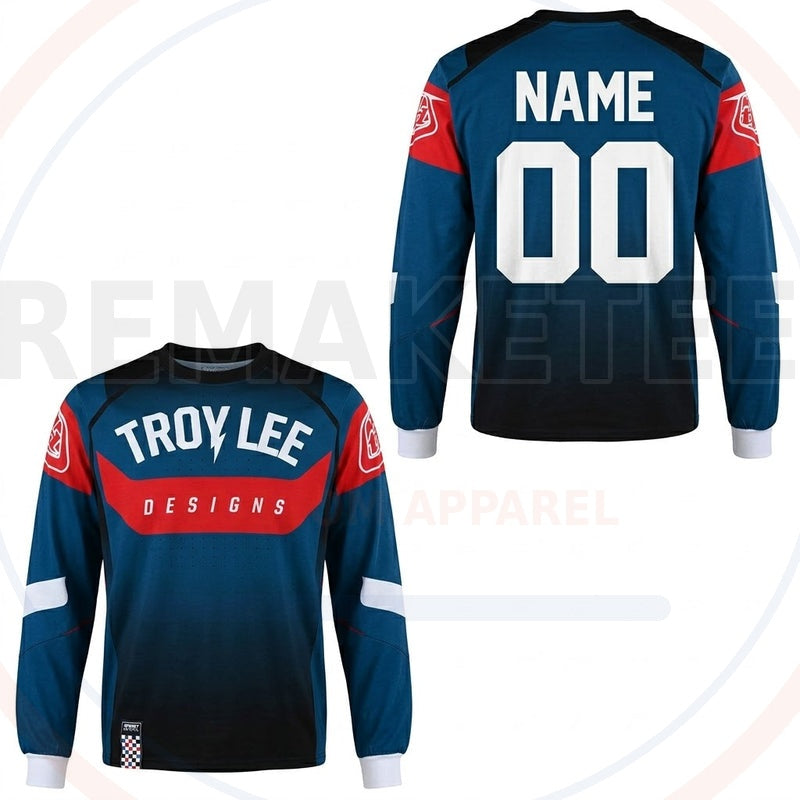 RemakeTee Troy Lee Designs Custom Vintage Retro BMX Racing Jersey 826
