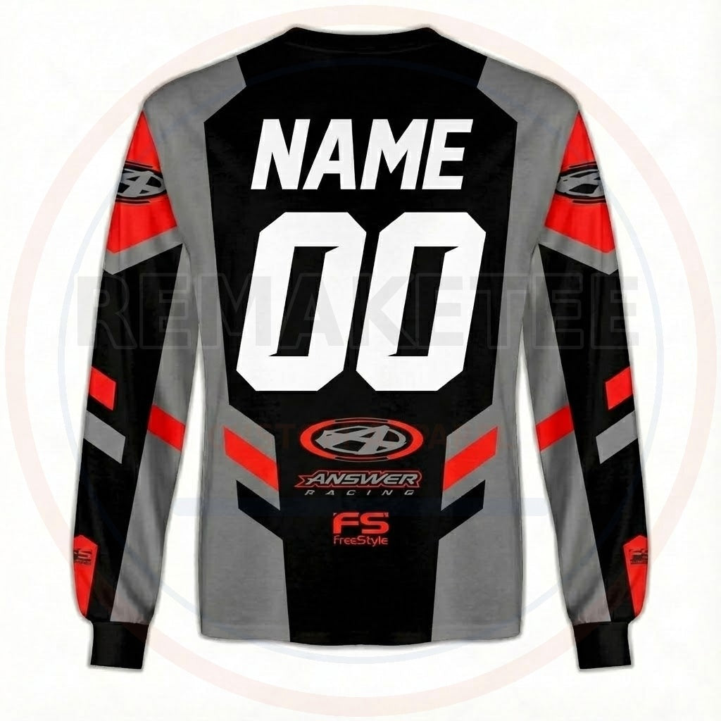 RemakeTee Answer Custom Vintage Retro BMX Racing Jersey 341