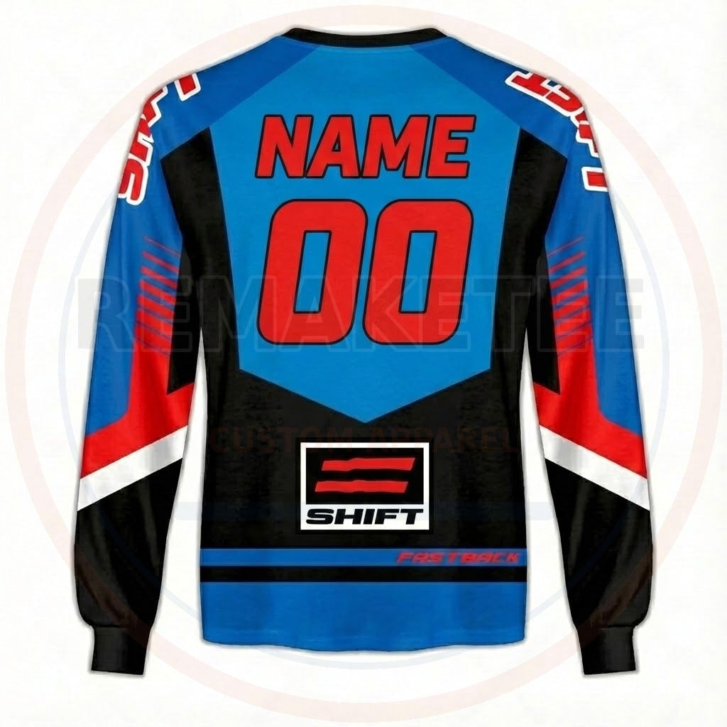 RemakeTee Shift Custom Vintage Retro BMX Racing Jersey 330