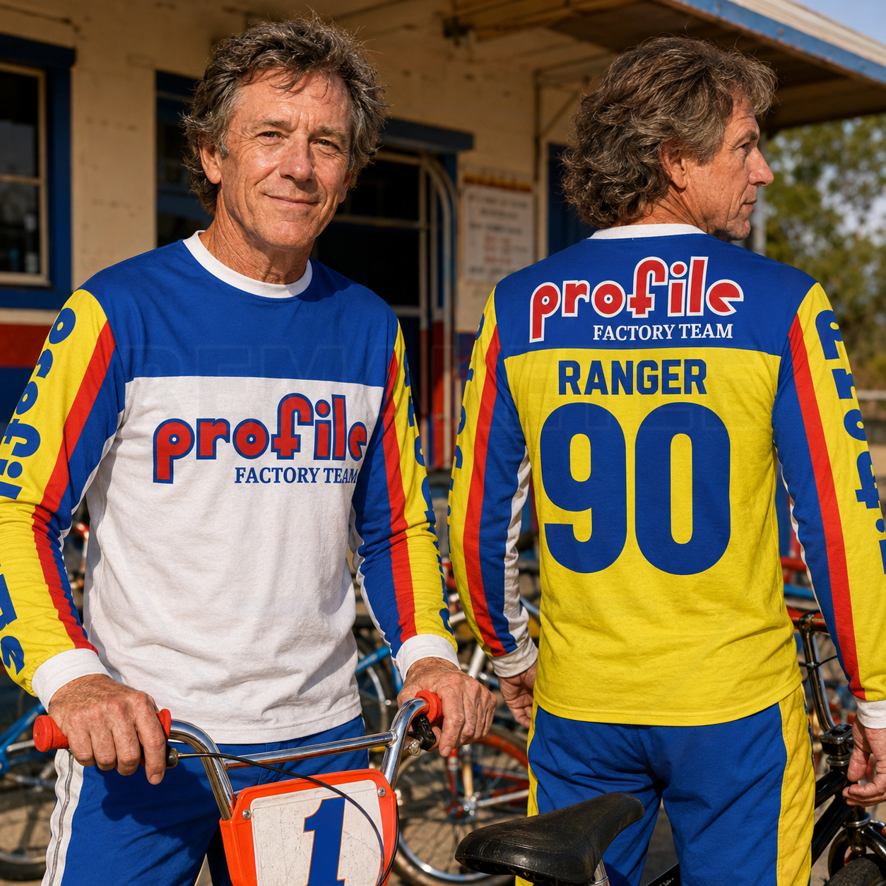 RemakeTee Profile Custom Vintage Retro BMX Racing Jersey 051