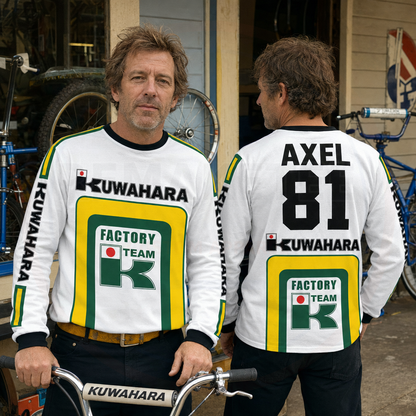 RemakeTee Kuwahara Custom Vintage Retro BMX Racing Jersey 258