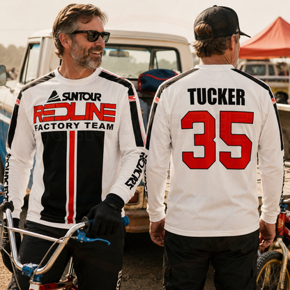 RemakeTee Redline Custom Vintage Retro BMX Racing Jersey 110