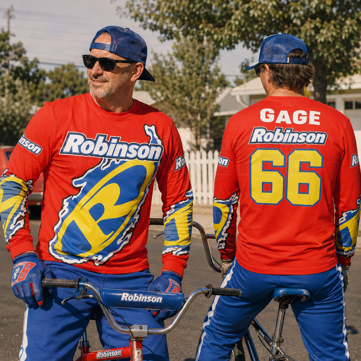 RemakeTee Robinson Custom Vintage Retro BMX Racing Jersey 476