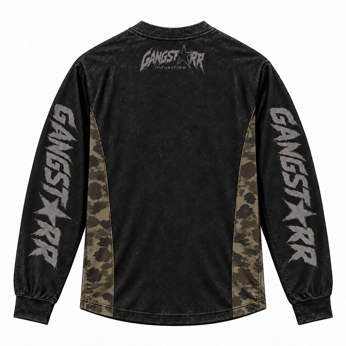 RemakeTee GangStarr Camo Custom Vintage Retro BMX Racing Jersey 1448
