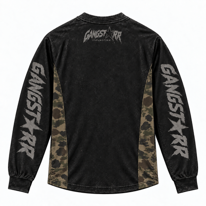 RemakeTee GangStarr Camo Custom Vintage Retro BMX Racing Jersey 1448