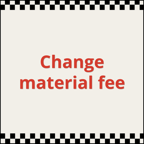 Change Material Fee Orders #RT1094 & #RT1096