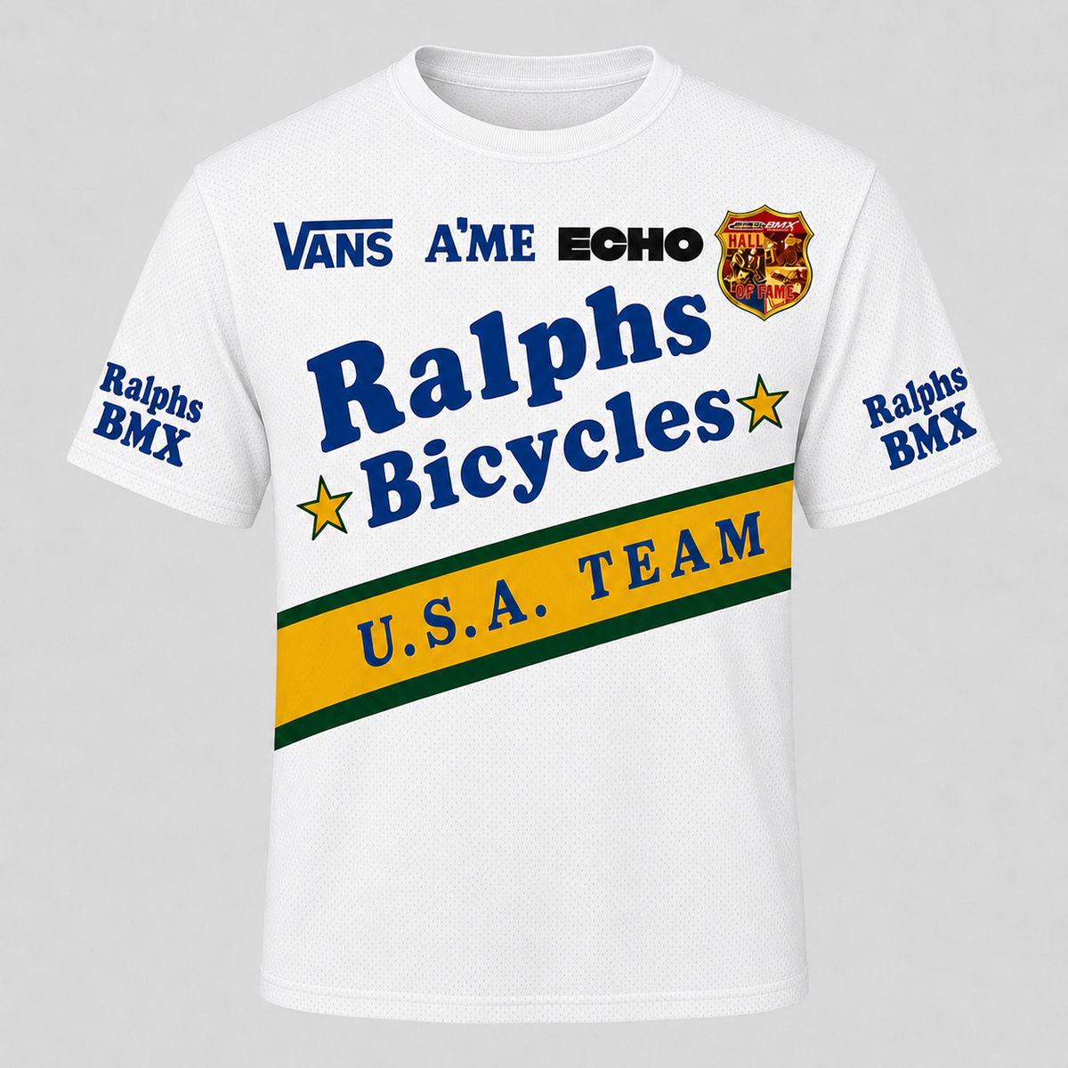 Ralphs Bicycles Vans A'ME Echo vintage BMX racing jersey - design detail 3