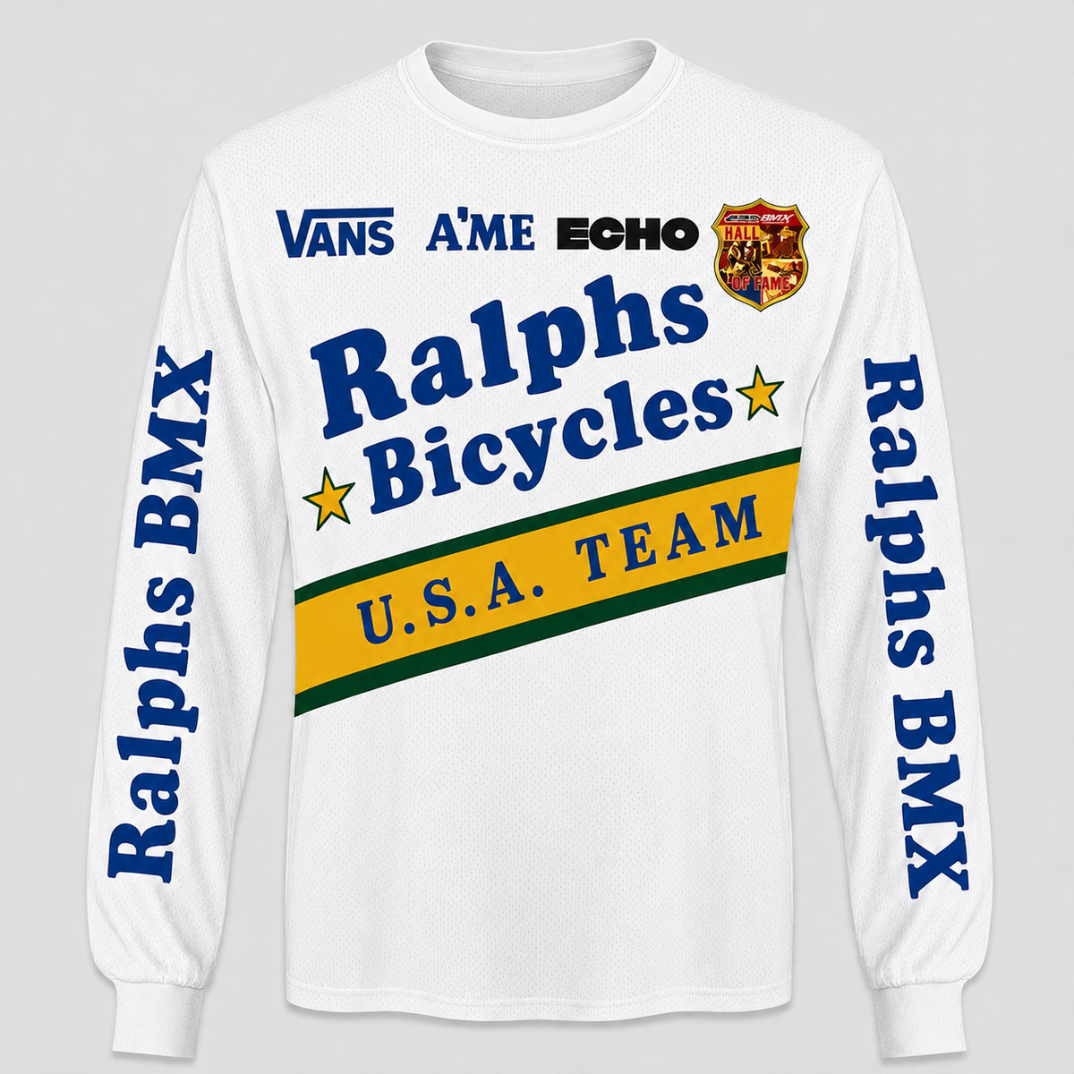 Ralphs Bicycles Vans A'ME Echo vintage BMX racing jersey - product view