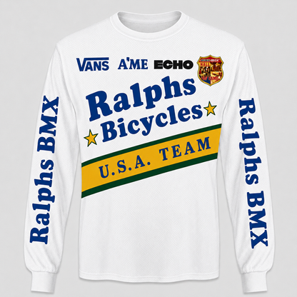 Ralphs Bicycles Vans A'ME Echo vintage BMX racing jersey - product view