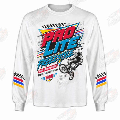 Prolite Free Style 1986 vintage BMX racing jersey - product view