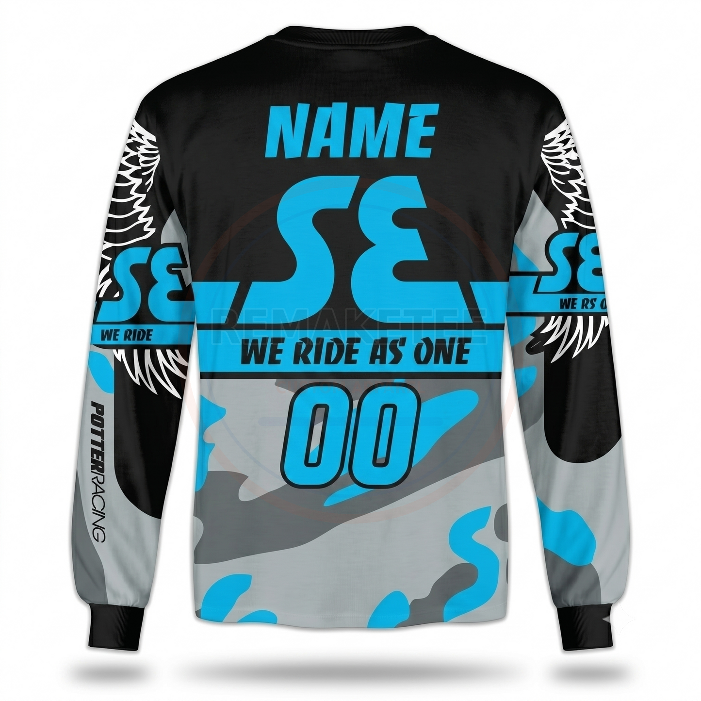RemakeTee SE Custom Vintage Retro BMX Racing Jersey 018