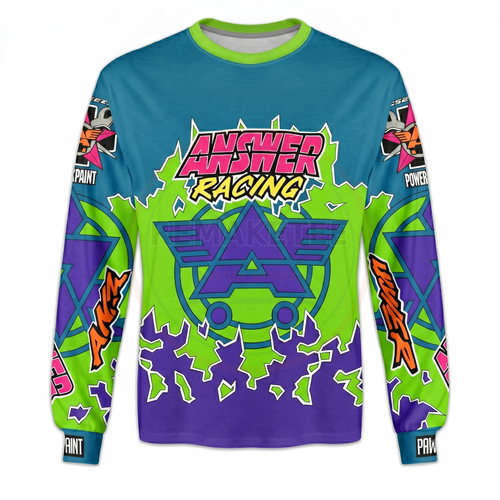 RemakeTee Answer Custom Vintage Retro BMX Racing Jersey 022