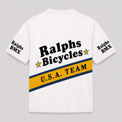 Ralphs Bicycles Vans A'ME Echo Black vintage BMX racing jersey - design detail 4