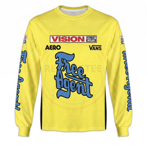 RemakeTee Free Agent Custom Vintage Retro BMX Racing Jersey 007