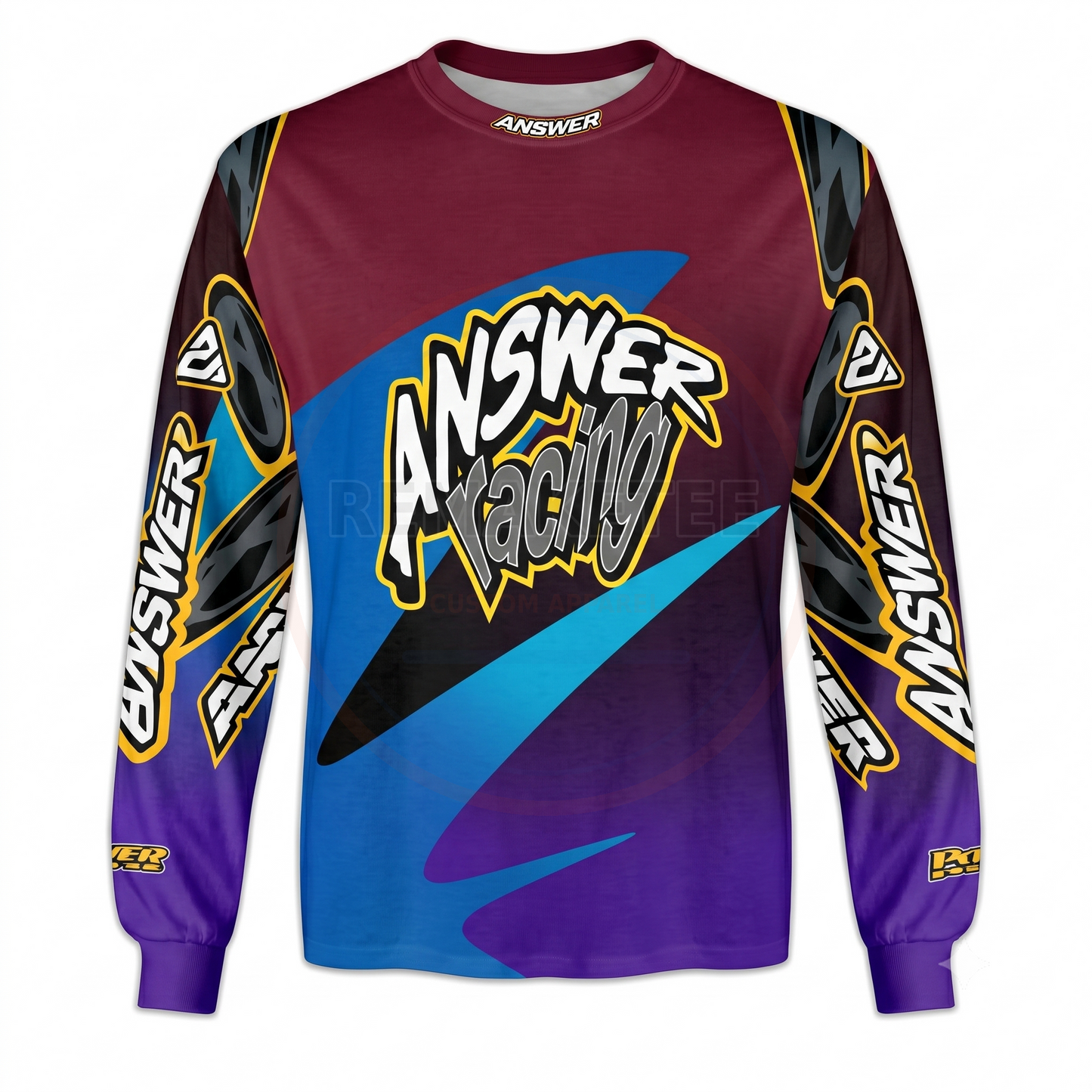 RemakeTee Answer Custom Vintage Retro BMX Racing Jersey 021