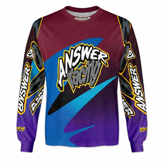 RemakeTee Answer Custom Vintage Retro BMX Racing Jersey 021