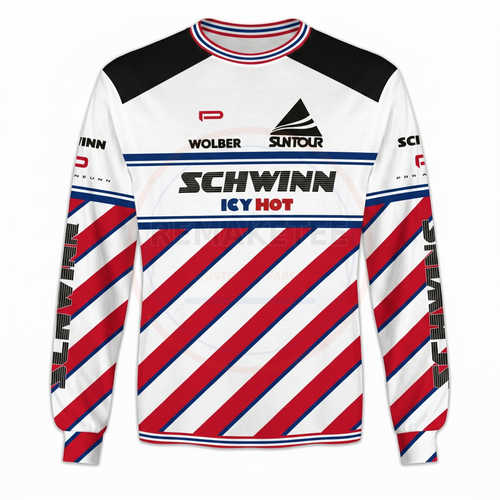 RemakeTee Schwinn Custom Vintage Retro BMX Racing Jersey 024