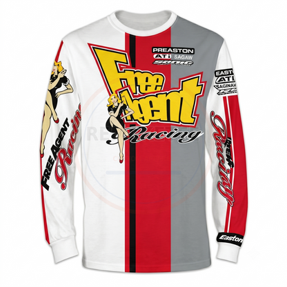 RemakeTee Free Agent Custom Vintage Retro BMX Racing Jersey 016