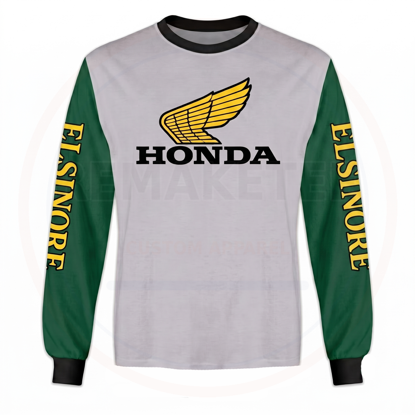 RemakeTee ELSINORE Honda Custom Vintage Retro VMX Racing Jersey 1284