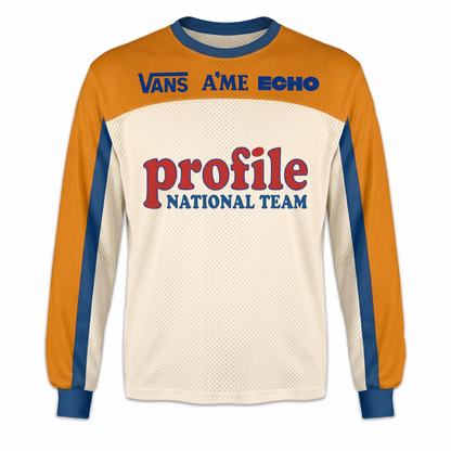Profile Vans A'ME Echo vintage BMX racing jersey design #1160 - product view