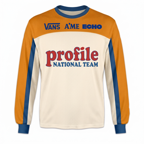 Profile Vans A'ME Echo vintage BMX racing jersey design #1160 - product view