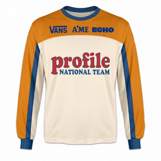Profile Vans A'ME Echo vintage BMX racing jersey design #1160 - product view