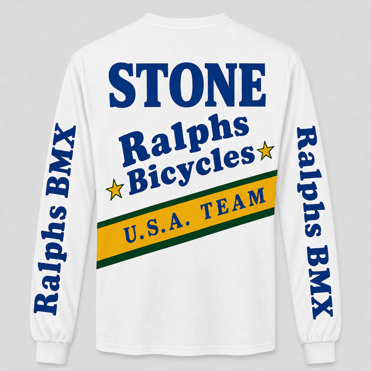 Ralphs Bicycles Vans A'ME Echo Blue vintage BMX racing jersey - alternate product view