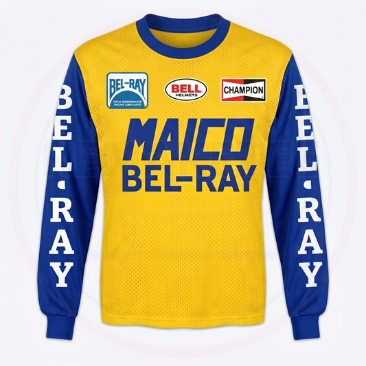 RemakeTee Maico Bel Ray Bell Custom Vintage Retro VMX Racing Jersey 1280