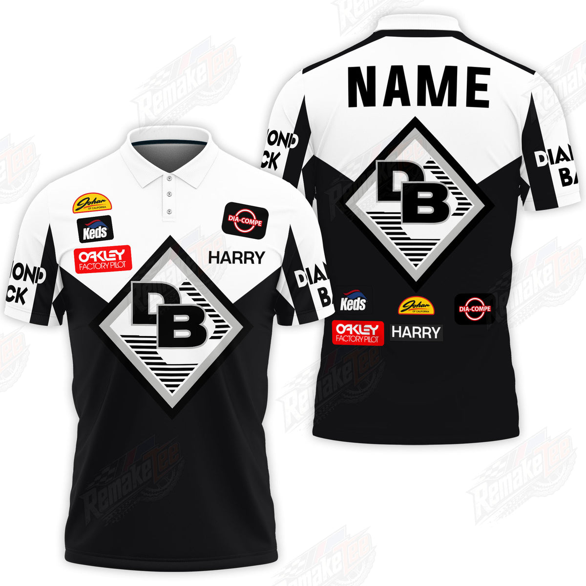 Diamond Back vintage BMX racing jersey design #157 - design detail 3