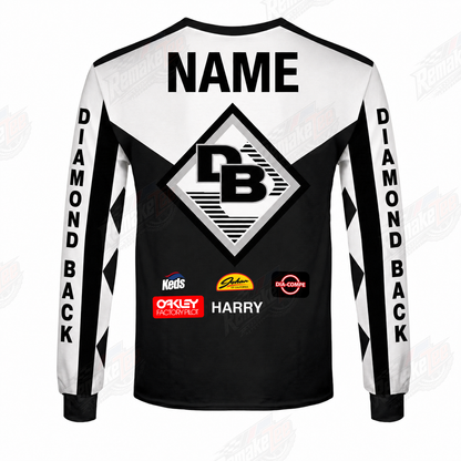 Diamond Back vintage BMX racing jersey design #157 - alternate product view