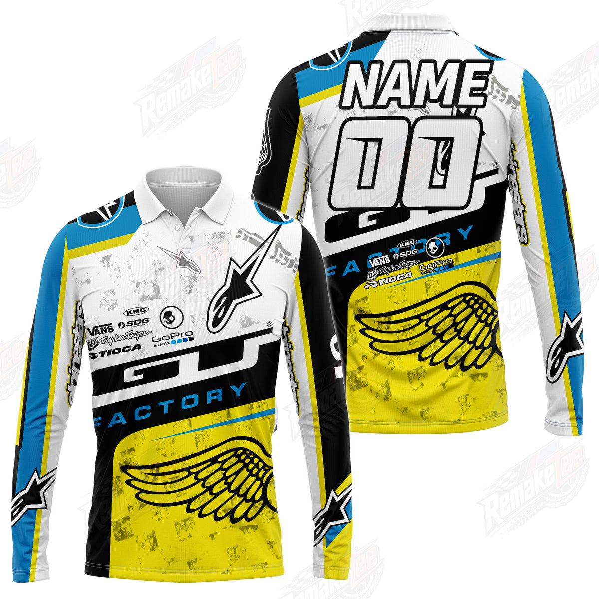 GT vintage BMX racing jersey design #181 - design detail 3
