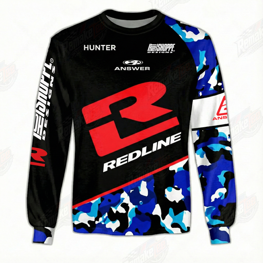 Redline vintage BMX racing jersey design #207 - product view