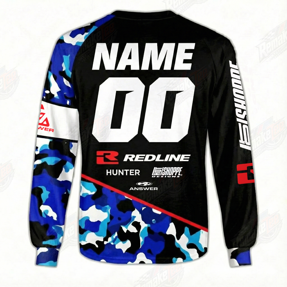 Redline vintage BMX racing jersey design #207 - alternate product view