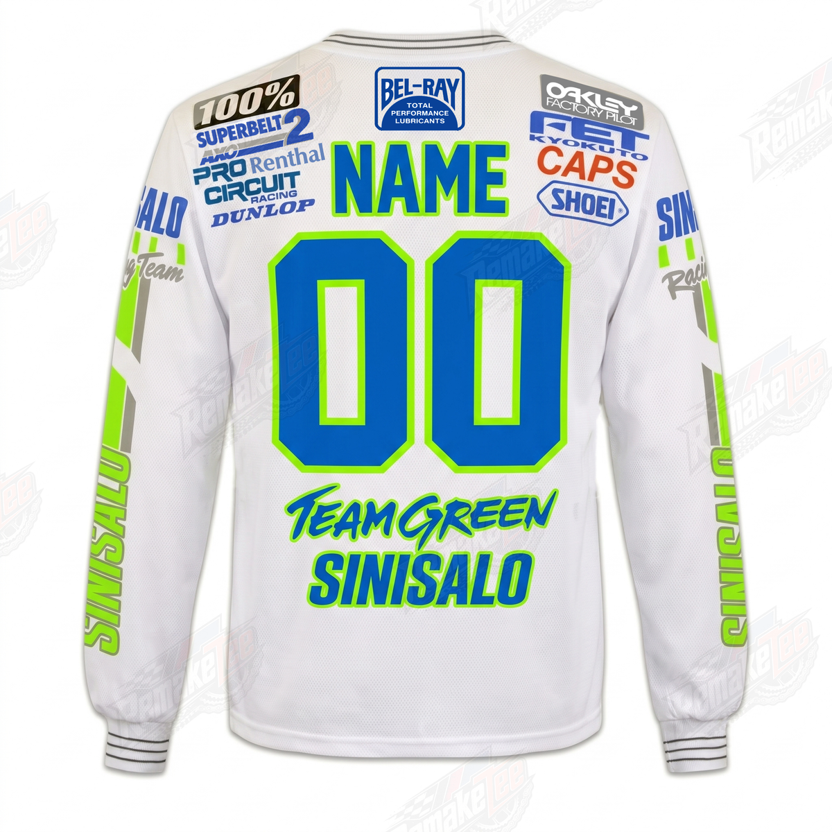 Kawasaki Sinisalo Oakley Dunlop Axo vintage VMX racing jersey - alternate product view