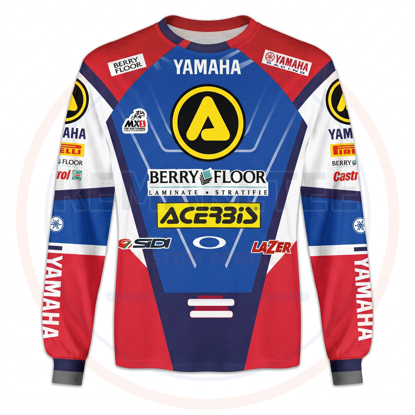 RemakeTee Acerbis Yamaha Berry Floor Custom Vintage Retro VMX Racing Jersey 825