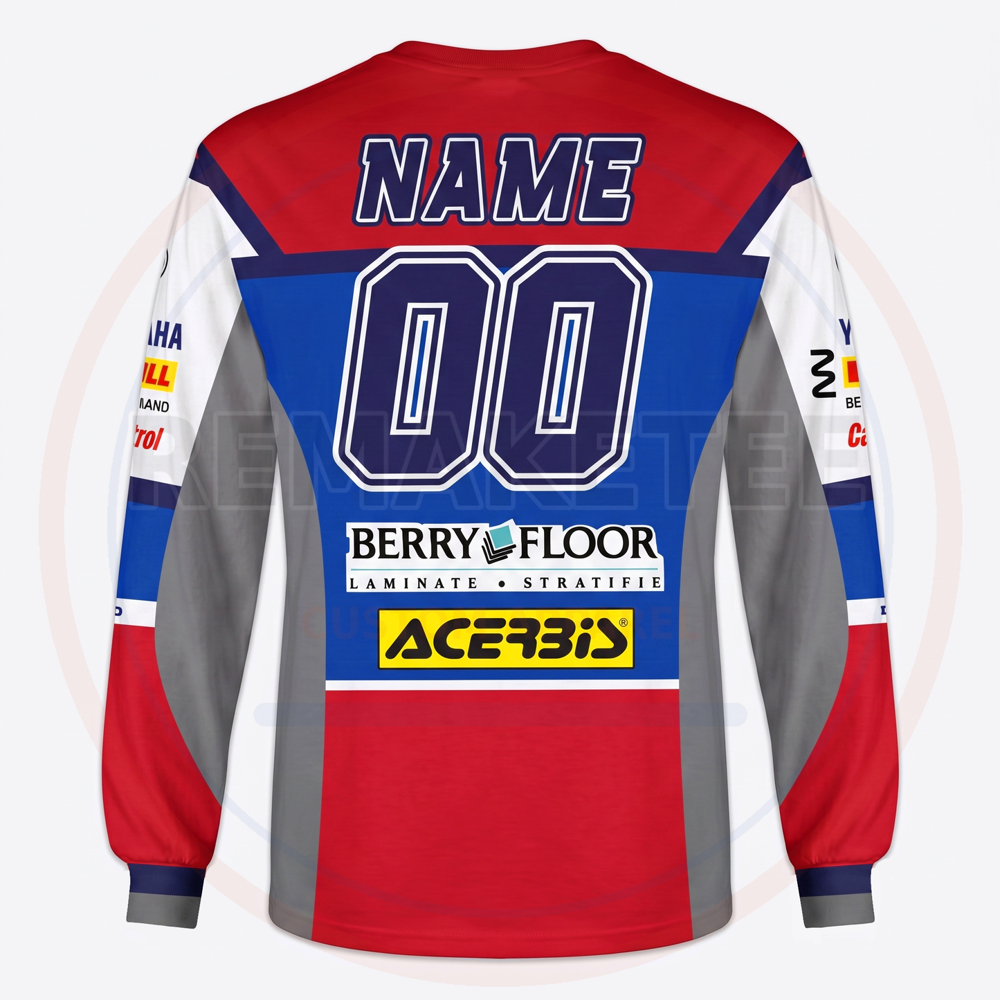 RemakeTee Acerbis Yamaha Berry Floor Custom Vintage Retro VMX Racing Jersey 825