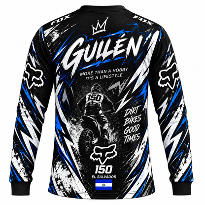 RemakeTee Fox X El Salvador Custom Vintage Retro VMX Racing Jersey 1624